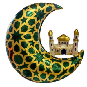 ay kubbe cami ramazan folyo balon Büyük boy