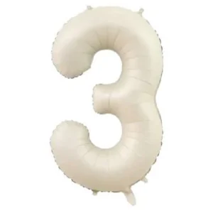 34inc Krem Folyo Rakam Balon - 3