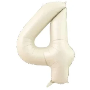34inc Krem Folyo Rakam Balon - 4