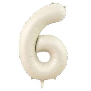 34inc Krem Folyo Rakam Balon - 6
