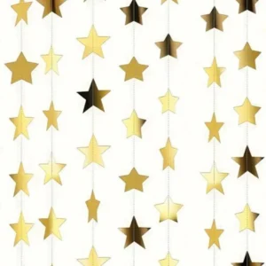 Altın Yıldız Tavan Süslemesi Sarkıt Süs