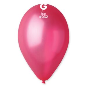 Gemar Metalik Balon 27-30cm Made in İtaly - Kırmızı
