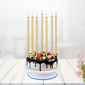 20cm Altın 6lı Kaliteli Pasta Mumu